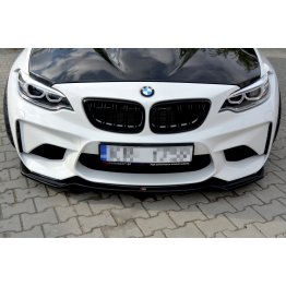 Накладка сплиттер на передний бампер на BMW M2 F87